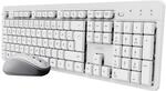 Trust ODY II Leise Tastatur Maus Set Kabellos Deutsches QWERTZ Layout, Flachen