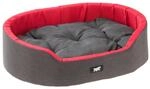 Ferplast Hundebett Dandy, Abnehmbares, waschbares Kissen, Baumwollbezug mit weicher