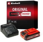 Original Einhell 4 Ah PLUS Power X-Change Starter Kit (1x 18 V 4 Ah PLUS Akku, 1x 3 A