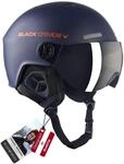Black Crevice Erwachsene Skihelm Gstaad, Navy/orange, 51-53 cm