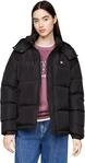 Tommy Jeans Damen Pufferjacke Alaska Wasserabweisend, Schwarz (Black), XL