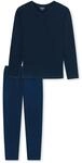 Uncover by Schiesser Herren Pyjamas Schlafanzug lang, Nachtblau, 48 EU