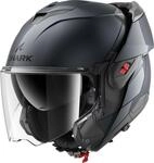 SHARK, Modularer Motorradhelm OXO BLANK Gun Metal A05, XS