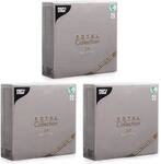50 Servietten "ROYAL Collection" 1/4-Falz 40 cm x 40 cm grau in Stoffoptik...