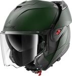 SHARK, Modularer Motorradhelm OXO BLANK Dark Green Mat G02, S