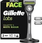 Gillette Labs mit Peelingstange, Gillette Herrenrasierer, 1 Griff, 3 Klingen, mit
