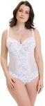 Sans Complexe Damen Body Arum, Einfarbig, Wei&szlig;, 85C (Herstellergr&ouml;&szlig;e: 100C)