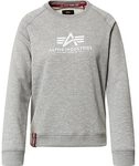 Alpha Industries New Basic Sweater Wmn Sweatshirt f&uuml;r Damen Grey Heather