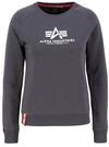 Alpha Industries New Basic Sweater Wmn Sweatshirt f&uuml;r Damen Vintage Grey