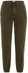 camel active Herren 477340/7F25 L&auml;ssige Hose, Olive Brown, 36W / 32L