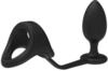 Dream Toys Ramrod Cockstrap With Anal Plug Black 10 cm