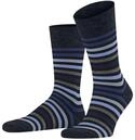 FALKE Herren Tinted Stripe Socken Wolle Baumwolle atmungsaktiv | mit hochwertiger Fil