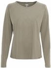 camel active Damen Basic Langarm T-Shirt mit Rundhalsausschnitt aus Reiner Baumwolle