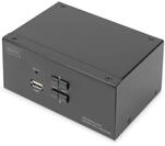DIGITUS KVM-Switch 2-Port 4K DP Dual Display Switch