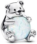 PANDORA Moments Eisb&auml;r Charm aus Sterling Silber mit synthetischer Opal,...