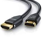 CSL - 8k HDMI Kabel 2.1 2m - 8K @ 60Hz 4K @ 120Hz mit DSC - HDMI 2.1 2.0a 2.0b - 3D -