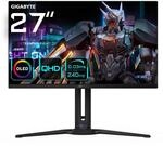 Gigabyte AORUS FO27Q2 27" OLED QHD Gaming Monitor - 2560 x 1440, 240Hz, 0,03ms, KVM,