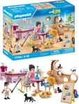 PLAYMOBIL | Katzencaf&eacute; | Katzen Spielzeug Kind | Tierfiguren Set | Spielzeug...