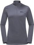 Jack Wolfskin Damen Sky Thermal Hz Wander Shirt, Dolphin, M EU