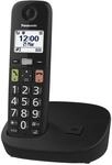 Panasonic KX-TGU110EXB digitales schnurloses Telefon, Basisstation & 1 Mobilteil,