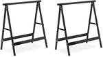 Relaxdays Klappbock, 2er Set, Belastung bis 100 kg, stabiler Ger&uuml;stbock,