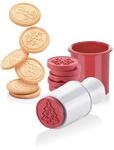 Tescoma Keks-Stempel mit Ausstecher, sechs Weihnachtsmotive f&uuml;r Pl&auml;tzchen