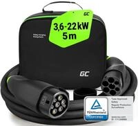 Green Cell GC Snap Typ 2 Ladekabel 22kW 5m 32A f&uuml;r EV Elektroautos Typ 2 auf...