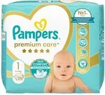 PAMPERS PA&Ntilde;ALES PREMIUM CARE, TAMA&Ntilde;O 1, 2-5 KG, 26 PIEZAS
