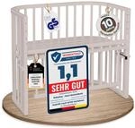 babybay Maxi Comfort Plus Beistellbett & Stubenwagen aus massivem