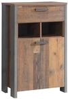 FORTE Clif Schuhschrank mit 1 T&uuml;r und 1 Schublade, Holzwerkstoff, Old Wood...