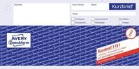 AVERY Zweckform 1741 Kurzbrief (1/3 A4, selbstdurchschreibend, 2x40 Blatt)...