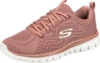 Skechers Damen Graceful Get Connected Sneakers, Mauve Mesh Trim, 42 EU