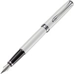 DIPLOMAT - F&uuml;llhalter Excellence A2 wei&szlig; Perlmutt - Schick und elegant - Lange