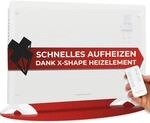 ProfiCare&reg; Elektroheizung mit Glasfront & X-Shape Heizelement | mobiler...