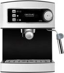 Cecotec Espressomaschine - Espresso und Cappuccino - Power Espresso, 1,5L | 20 Bar