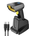 Inateck 2D Barcode Scanner Bluetooth, Wireless QR Code Scanner mit Intelligenter