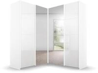 Rauch M&ouml;bel Quadra Schrank Eckschrank Schwebet&uuml;renschrank, Hochglanz Wei&szlig;/Wei&szlig;,