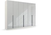 Rauch M&ouml;bel Modern by Quadra Spin Schrank Dreht&uuml;renschrank, Wei&szlig;-Glas Wei&szlig;,