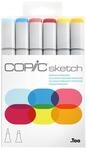 COPIC Sketch Set "Perfect Primaries", 6 Twin Marker mit einer mittelbreiten und einer