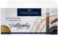 FABER-CASTELL 167506 Tuschestift Pitt Artist Pen Calligraphy Set, 2,5 mm, 6er...