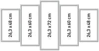 Schipper 605280901 Malen nach Zahlen, Alurahmen Polyptychon 132 x 72 cm, silber...