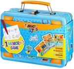 BIC Kids Stifte Set in Malkoffer: 12 Buntstifte, 8 Filzstifte, 12 Malkreiden und