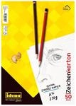Idena 10384 - Zeichenkarton, DIN A4, 50 lose Bogen, extra starkes Zeichenpapier...