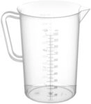 HENDI Messbecher, mit Skalierung, ergonomischer Griff, bruchsicher, 1L,