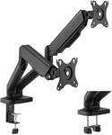 LogiLink BP0177 - Monitorhalterung aus Aluminium f&uuml;r 2 Monitore (7" &ndash; 32"),...
