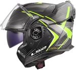 LS2, Modularer Motorradhelm ADVANT X CARBON FUTURE II Gloss H-V Yellow, XS