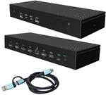 i-tec Universal 5X 4K/60Hz Display Dockingstation mit Stromversorgung 100W - 2X...