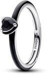 Pandora ME Schwarzes Chakra Herz Ring 193088C01 Damenring