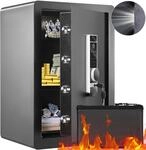 VEVOR Safe Tresor 2,2 Kubikfu&szlig;, M&ouml;beltresor mit Feuerfester Geldtasche,...