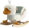 Sterntaler Schaukeltier Ente Edda aus Pl&uuml;sch mit weicher Sitzfl&auml;che,...